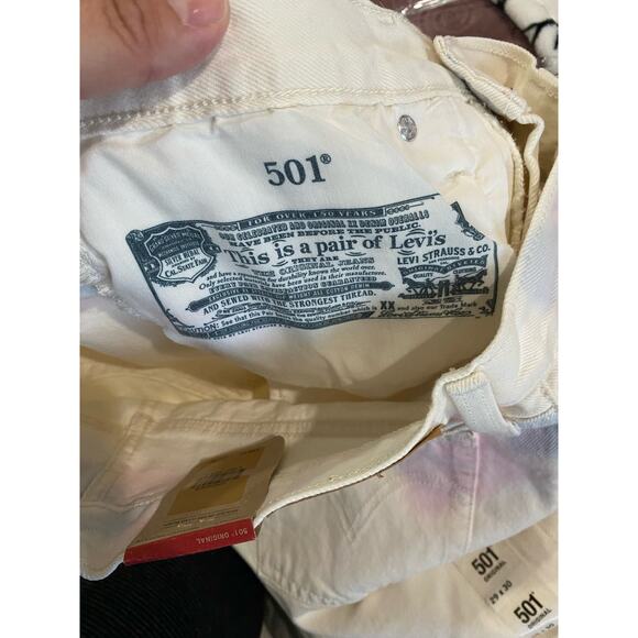 Levi's 501 Original High Rise Straight Leg Jeans Size 29x30 NWT - Picture 8 of 9